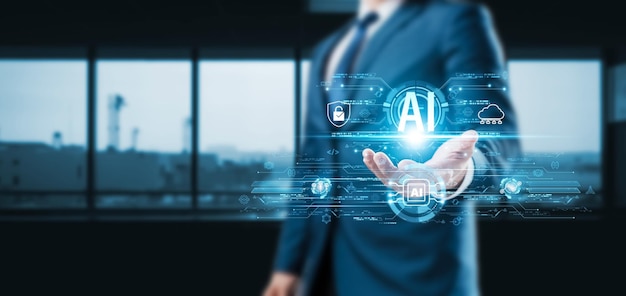 AI machine learning technology icon for digital transformation services in Thailand