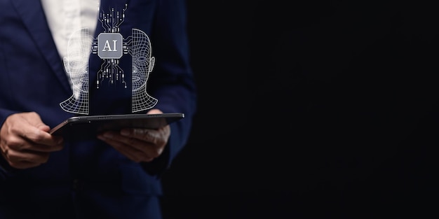 Neural network visualization displaying deep learning algorithms and data processing