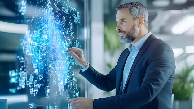 Smart technology interface with artificial intelligence features for business solutions