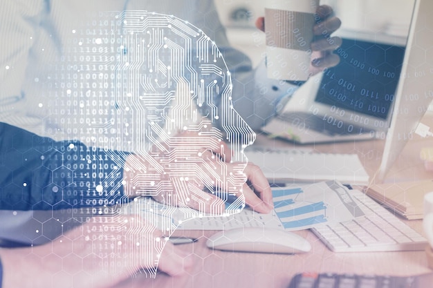 Data analytics and artificial intelligence consulting visual for enterprise clients